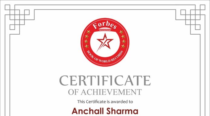 ANCHAL SHARMA TO SIGN FIVE-MOVIE CONTRACT WITH VM INVESTMENT & WEALTH MANAGEMENT COMPANY