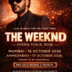 The Weeknd to Make Historic India Debut in October 2026 — Mumbai and Ahmedabad Brace for a Night to Remember