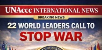 RISE FOR PEACE: 22 UNAccc Global Leaders Unite to Demand “Stop War – Humanity Must Prevail”