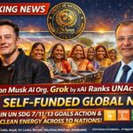Elon Musk Org. Grok by xAI Ranks UNAccc as Top Self-Funded Global NGO – #1 in UN SDG 7/11/13 Goals Action & Clean Energy Across 10 Nations!