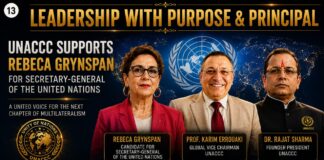 UNACCC Geneva: “The Next UN Chapter Needs Leadership with Purpose and Principle”